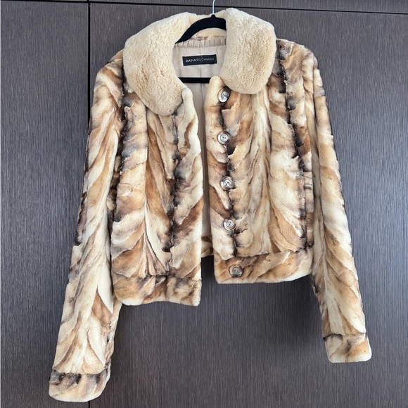 Dana Buchman Jackets & Blazers - Dana Buchman Tan Faux Fur Jacket